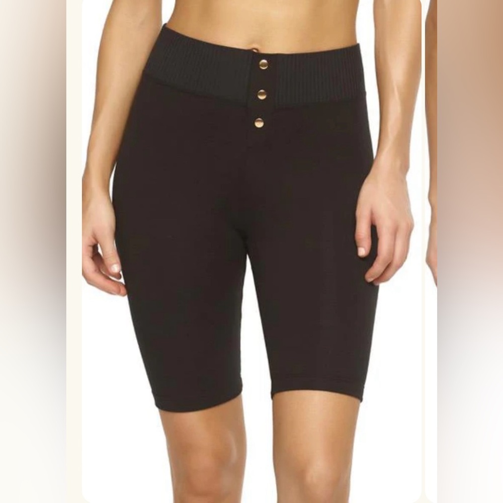 Felina NWT! Black Lurra Cotton Spandex Bike Shorts Size M